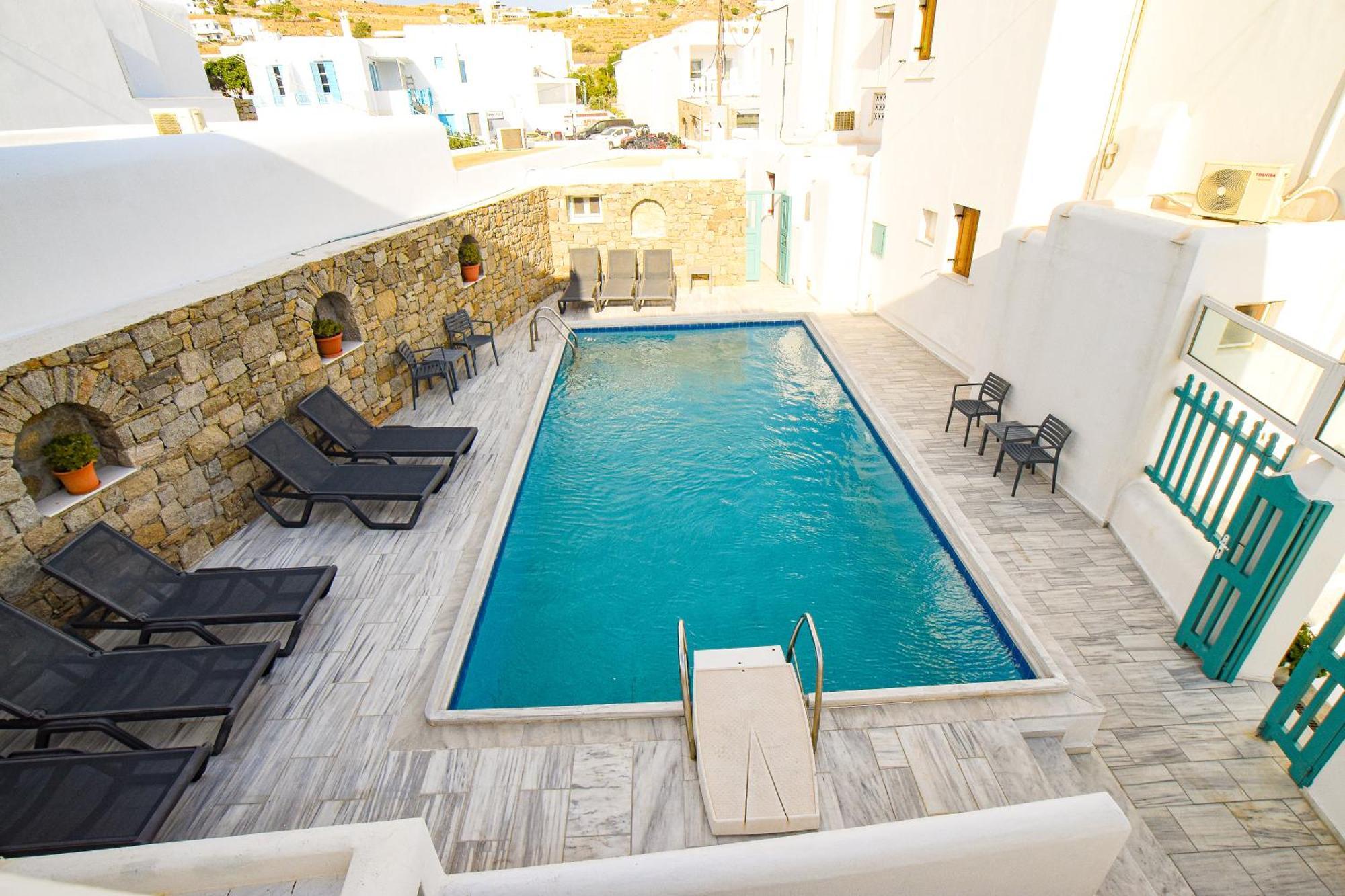Celeste Apartments Ornos  Dış mekan fotoğraf
